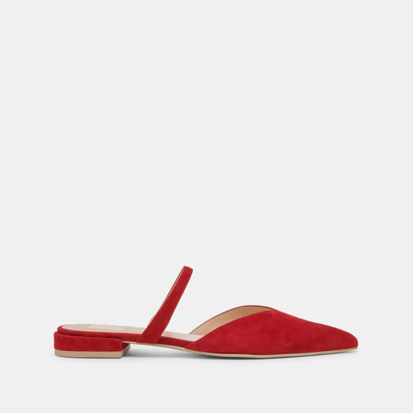 Mules & Clogs | Flats & Loafers | Dolce Vita KANIKA FLATS CRIMSON SUEDE CRIMSONSUEDE