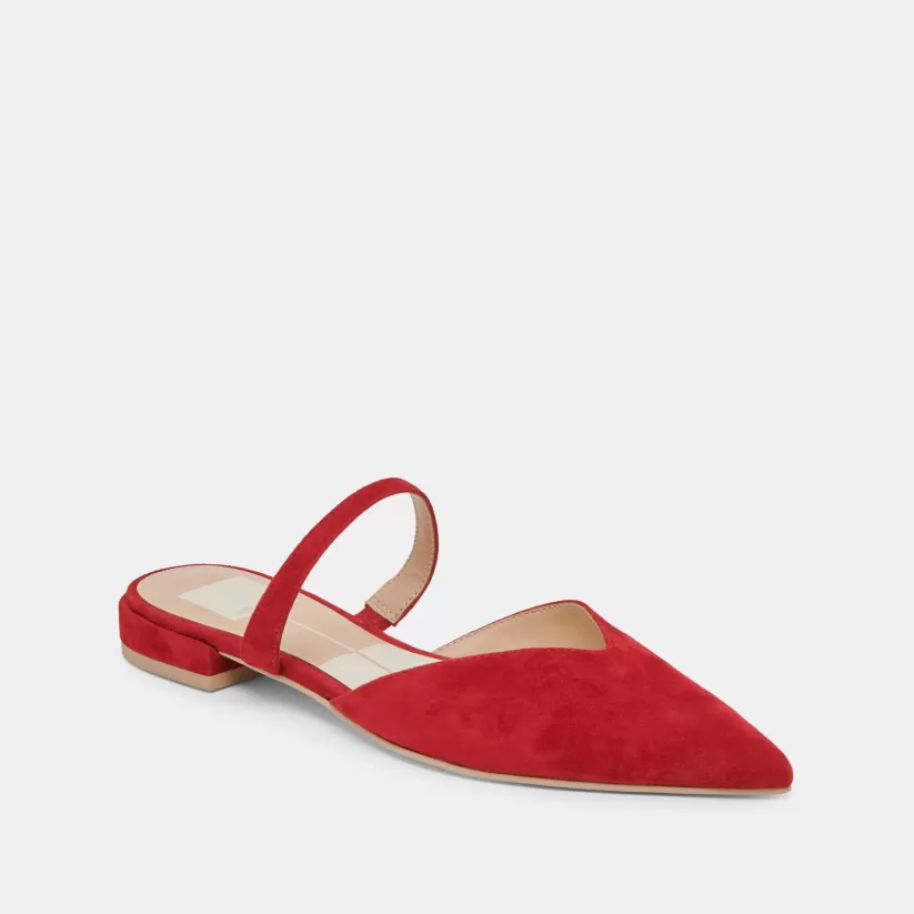 Mules & Clogs | Flats & Loafers | Dolce Vita KANIKA FLATS CRIMSON SUEDE CRIMSONSUEDE