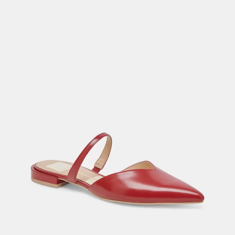 Mules & Clogs | Flats & Loafers | Dolce Vita KANIKA FLATS RED CRINKLE PATENT REDCRINKLEPATENT