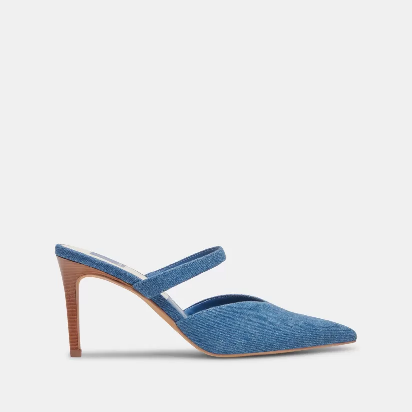 Mules & Clogs | Heels | Dolce Vita KANIKA HEELS BLUE DENIM BLUEDENIM