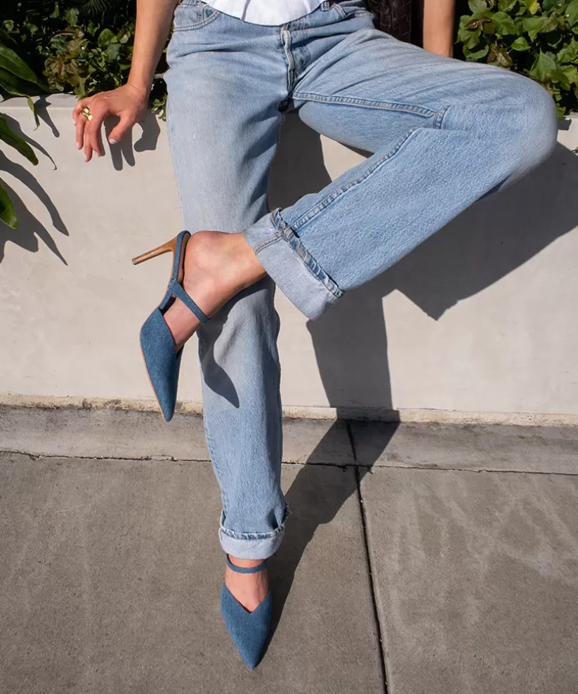 Mules & Clogs | Heels | Dolce Vita KANIKA HEELS BLUE DENIM BLUEDENIM