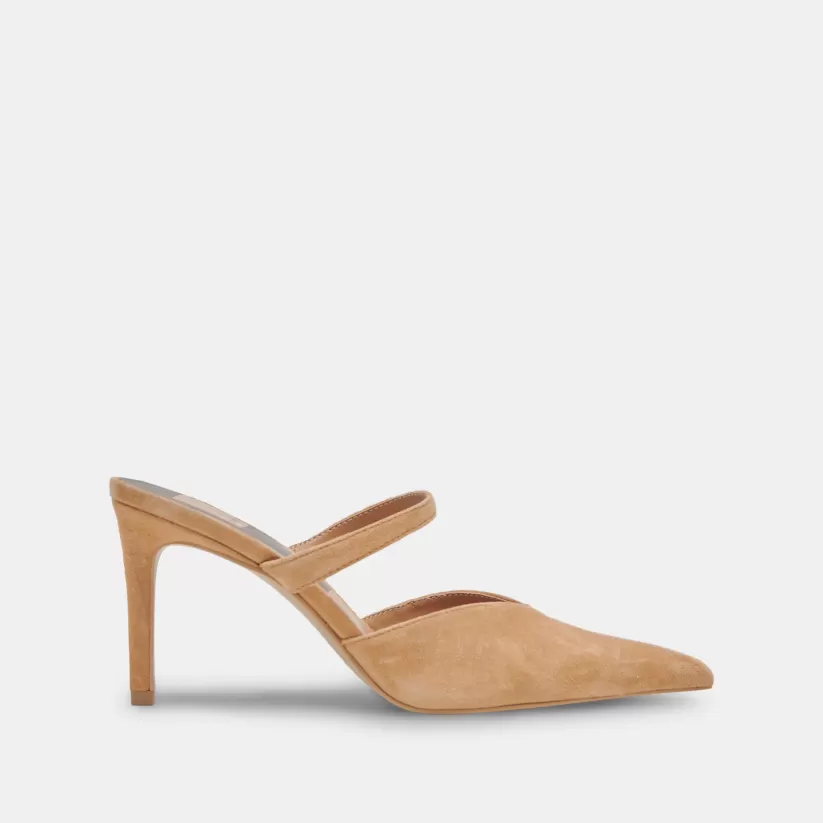Extended Sizing | Mules & Clogs | Dolce Vita KANIKA HEELS TAN SUEDE TANSUEDE