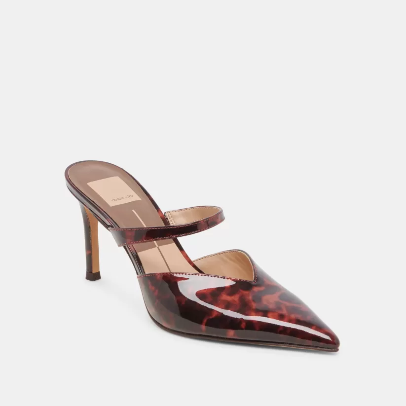 Mules & Clogs | Heels | Dolce Vita KANIKA HEELS TORTOISE PATENT LEATHER TORTOISEPATENTLEATHER