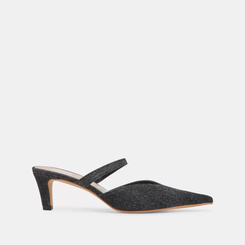 Mules & Clogs | Heels | Dolce Vita KANIKA MID HEELS CARBON DENIM CARBONDENIM