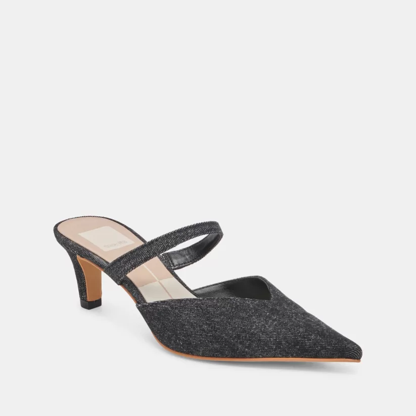 Mules & Clogs | Heels | Dolce Vita KANIKA MID HEELS CARBON DENIM CARBONDENIM