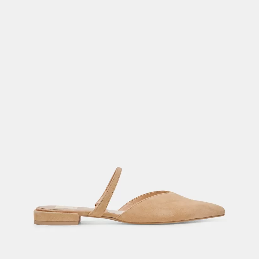 Wide Widths | Mules & Clogs | Dolce Vita KANIKA WIDE FLATS TAN SUEDE TANSUEDE