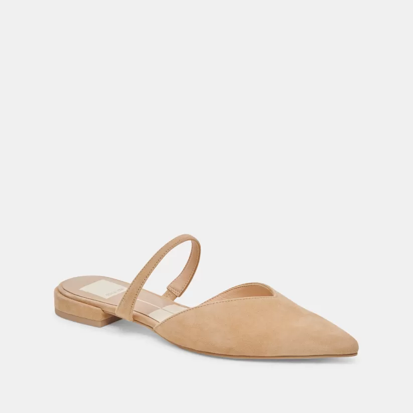 Wide Widths | Mules & Clogs | Dolce Vita KANIKA WIDE FLATS TAN SUEDE TANSUEDE