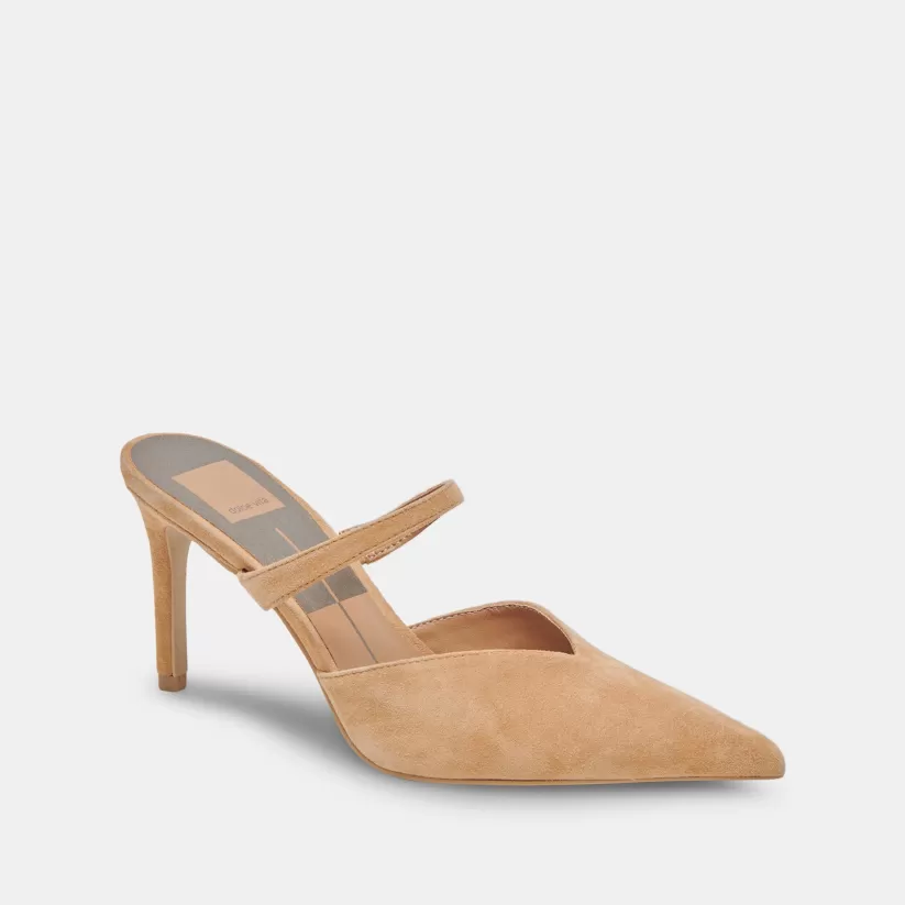 Wide Widths | Mules & Clogs | Dolce Vita KANIKA WIDE HEELS TAN SUEDE TANSUEDE