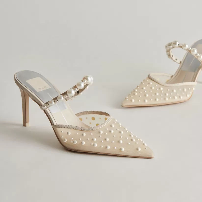 Wide Widths | Heels | Dolce Vita KATIK PEARL WIDE HEELS IVORY MESH IVORYMESH
