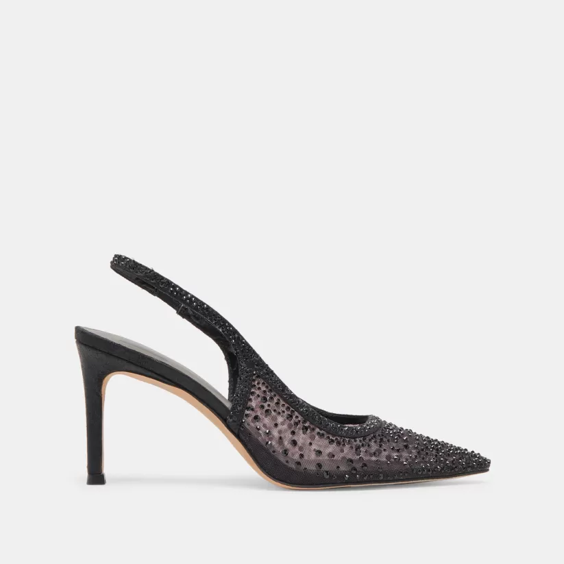 Heels | Dolce Vita KAYE CRYSTAL HEELS BLACK MESH BLACKMESH