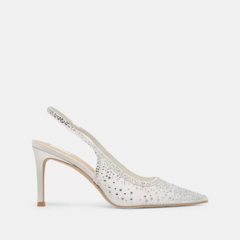 Heels | Dolce Vita KAYE CRYSTAL HEELS WHITE MESH WHITEMESH