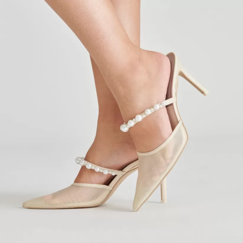 Heels | Dolce Vita KAYSIE PEARL HEELS IVORY MESH IVORYMESH
