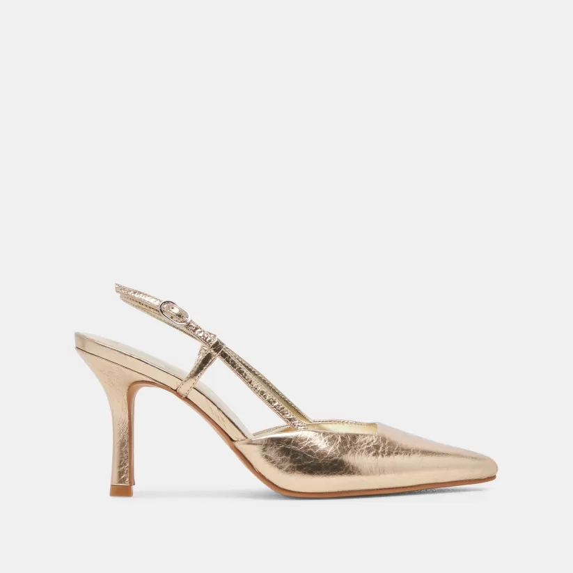 Heels | Dolce Vita KIM HEELS GOLD DISTRESSED LEATHER GOLDDISTRESSEDLEATHER