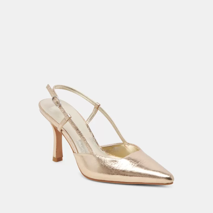 Heels | Dolce Vita KIM HEELS GOLD DISTRESSED LEATHER GOLDDISTRESSEDLEATHER
