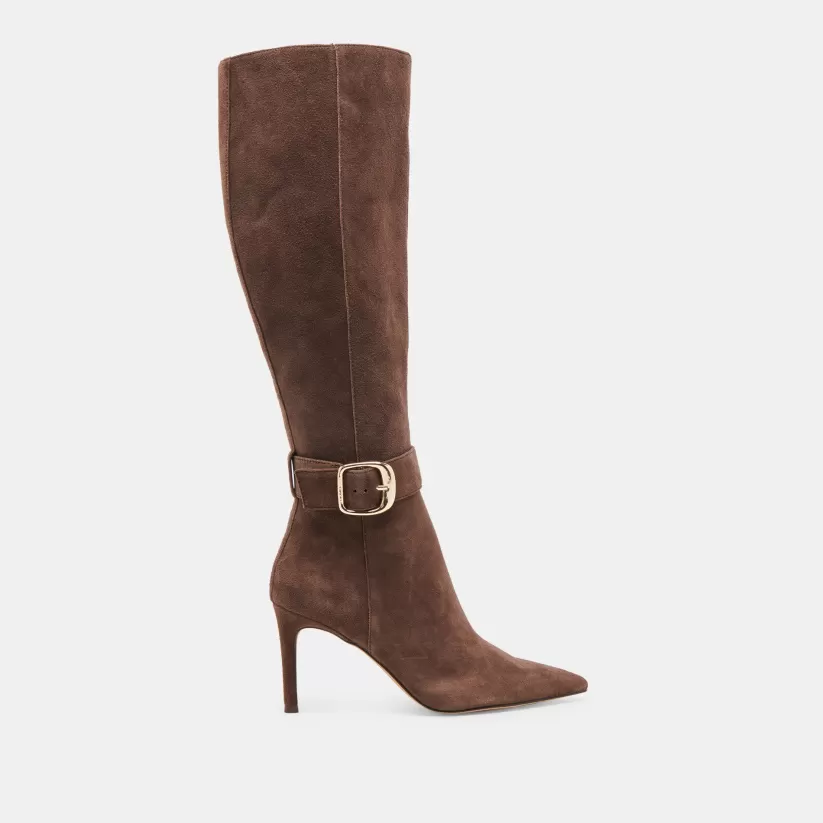Tall Boots | Boots & Booties | Dolce Vita KINZY BOOTS DK BROWN SUEDE DKBROWNSUEDE
