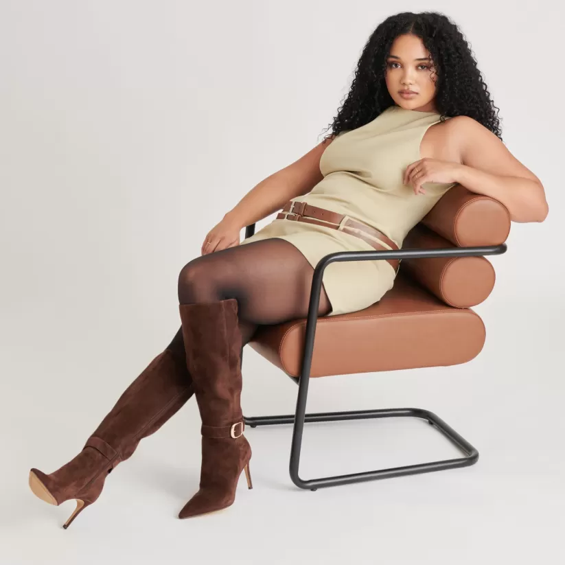 Tall Boots | Wide Calf | Dolce Vita KINZY WIDE CALF BOOTS DK BROWN SUEDE DKBROWNSUEDE