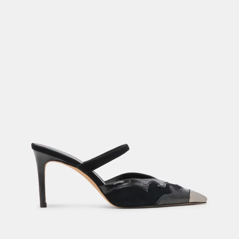 Heels | Dolce Vita KLOVER HEELS BLACK MULTI SUEDE BLACKMULTISUEDE