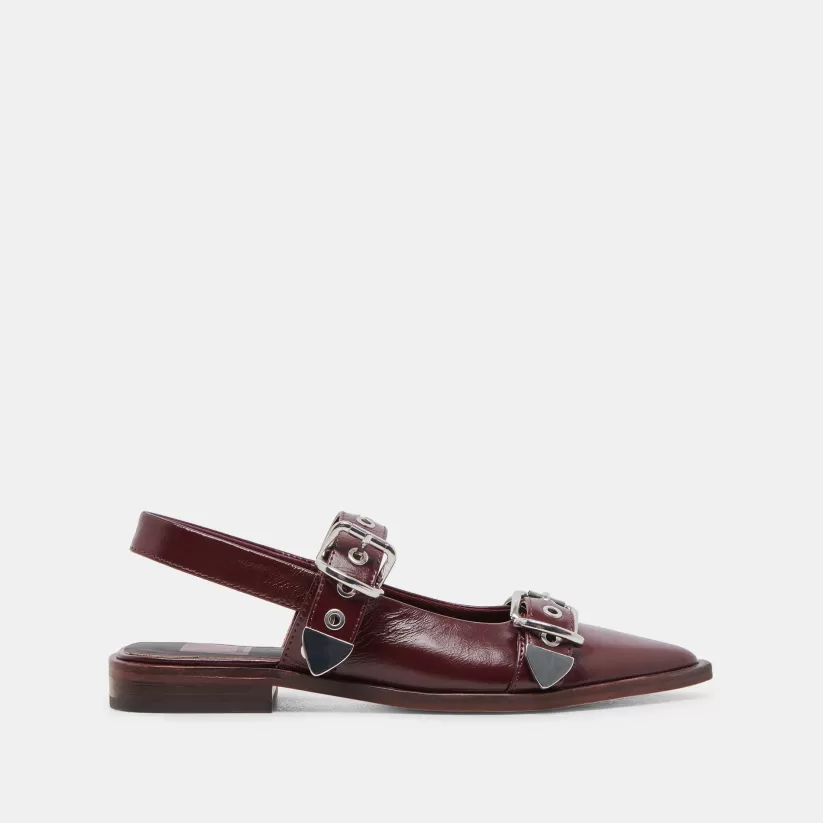 Mary Janes | Flats & Loafers | Dolce Vita LABELL FLATS BURGUNDY CRINKLE PATENT BURGUNDYCRINKLEPATENT
