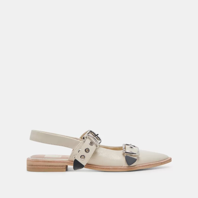 Mary Janes | Flats & Loafers | Dolce Vita LABELL FLATS IVORY CRINKLE PATENT IVORYCRINKLEPATENT