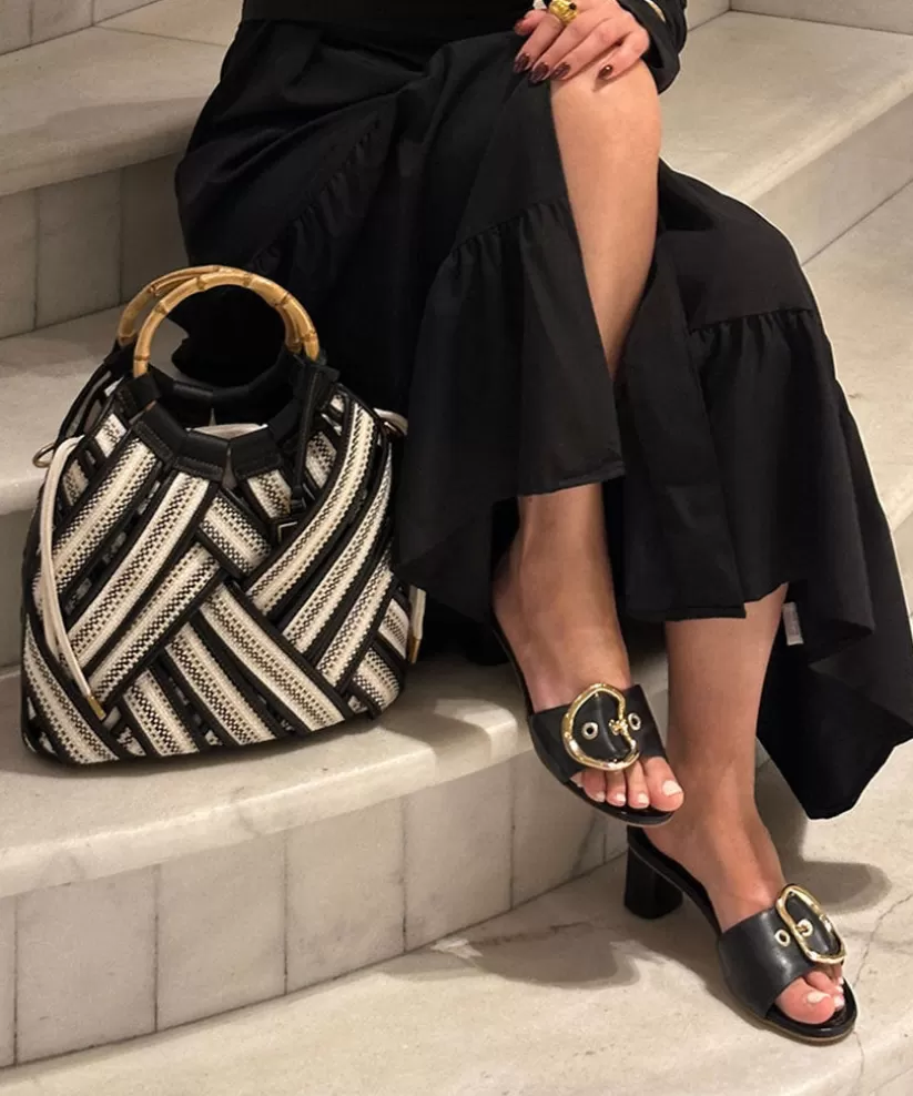 Sandals | Heels | Dolce Vita LAIKA HEELS BLACK LEATHER BLACKLEATHER