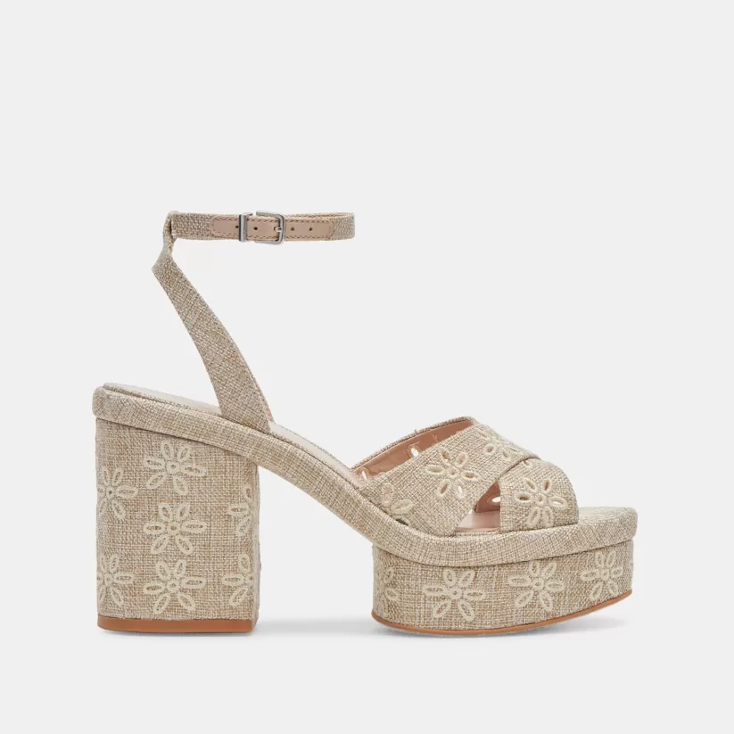 Heels | Dolce Vita LAISHA HEELS ALMOND FLORAL EYELET ALMONDFLORALEYELET