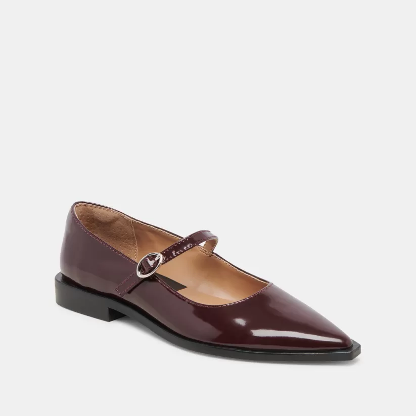 Mary Janes | Flats & Loafers | Dolce Vita LARGO FLATS CRANBERRY PATENT LEATHER CRANBERRYPATENTLEATHER
