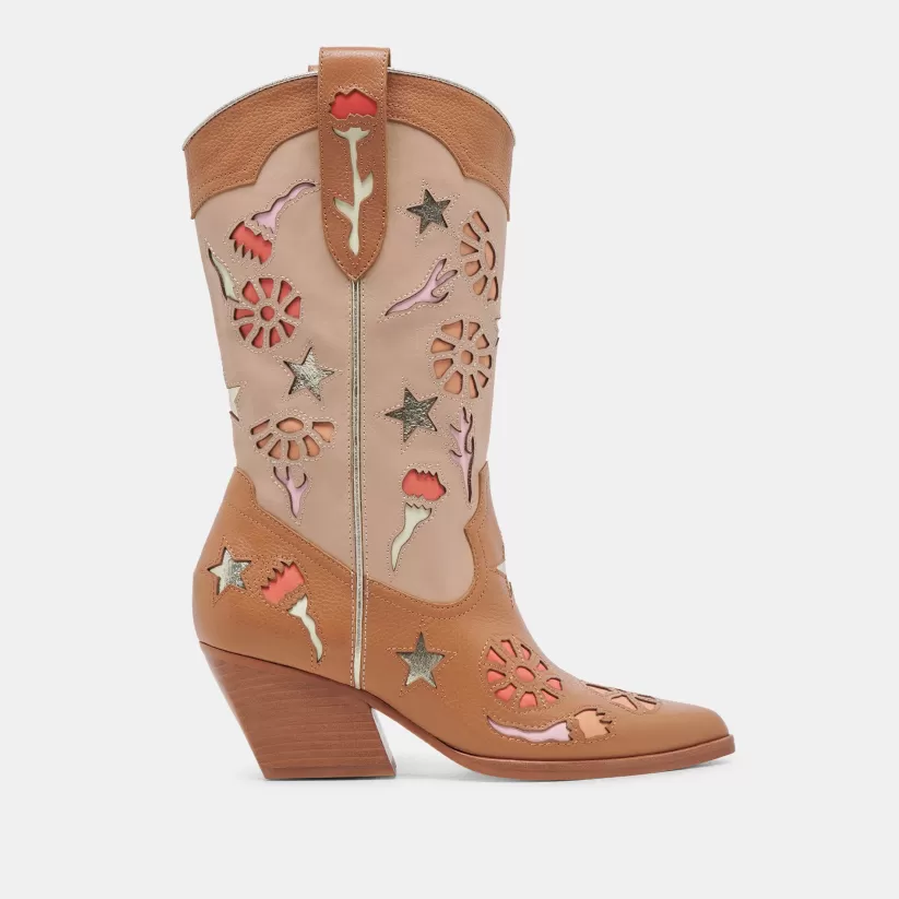 Western Inspired | Dolce Vita LASSIE BOOTS TAN MULTI LEATHER TANMULTILEATHER