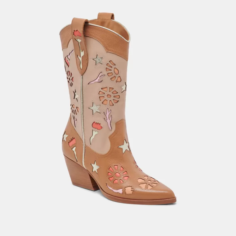Western Inspired | Dolce Vita LASSIE BOOTS TAN MULTI LEATHER TANMULTILEATHER