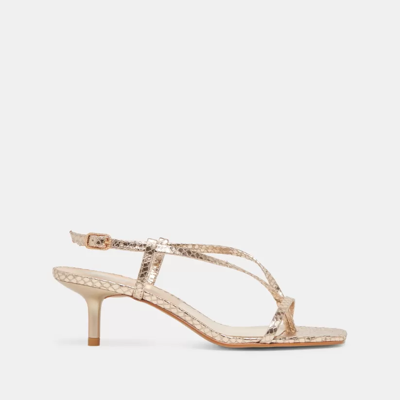 Heels | Dolce Vita LAURY HEELS CHAMPAGNE EMBOSSED LEATHER CHAMPAGNEEMBOSSEDLEATHER