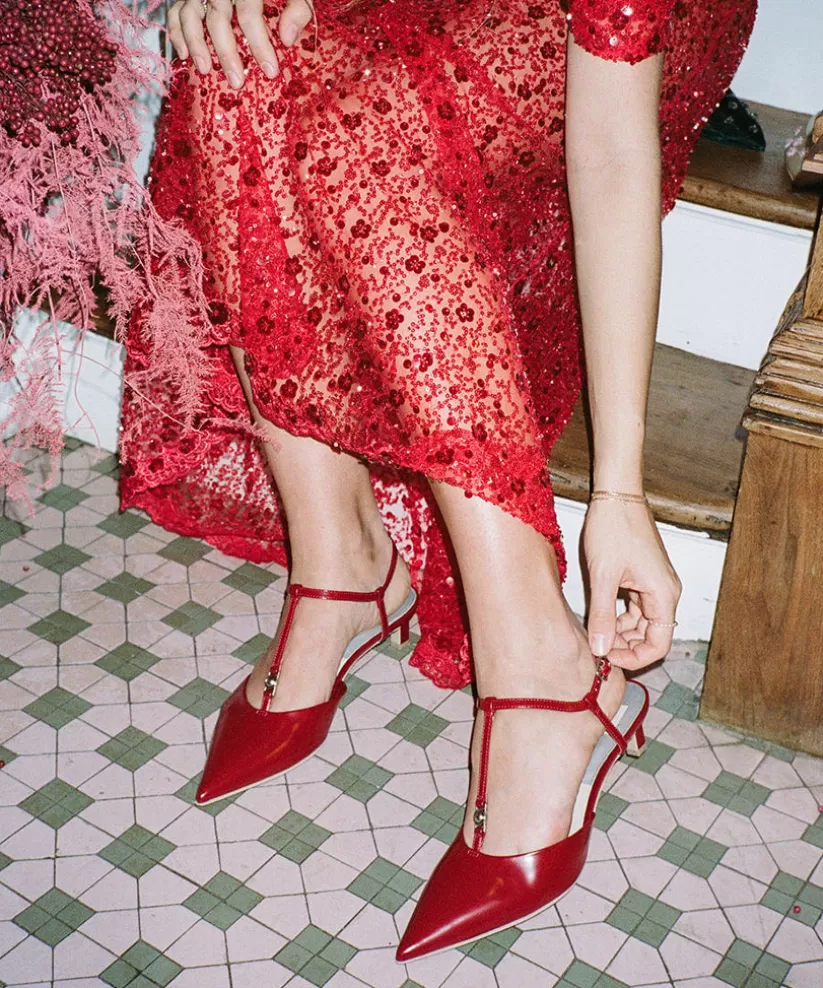 Heels | Dolce Vita LAVON HEELS RED CRINKLE PATENT REDCRINKLEPATENT
