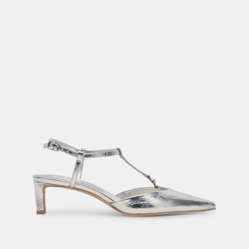 Heels | Dolce Vita LAVON HEELS SILVER DISTRESSED LEATHER SILVERDISTRESSEDLEATHER