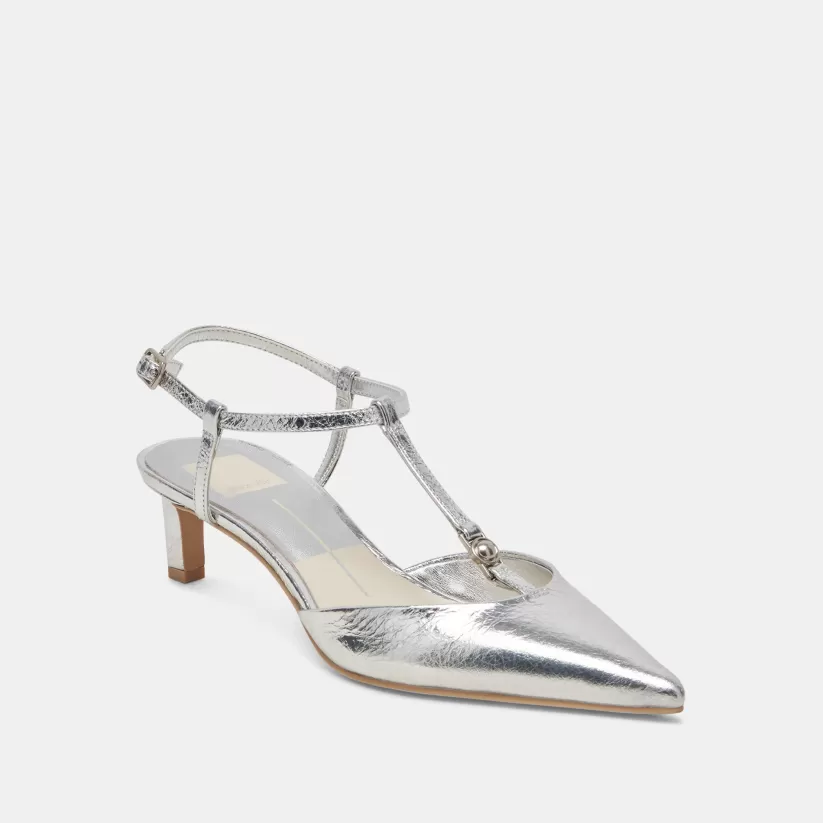 Heels | Dolce Vita LAVON HEELS SILVER DISTRESSED LEATHER SILVERDISTRESSEDLEATHER