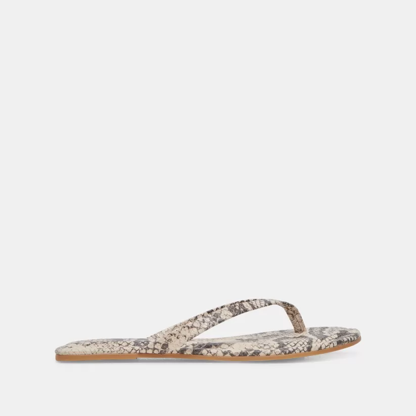 Sandals | Dolce Vita LAYNEY SANDALS BLACK WHITE EMBOSSED SNAKE BLACKWHITEEMBOSSEDSNAKE