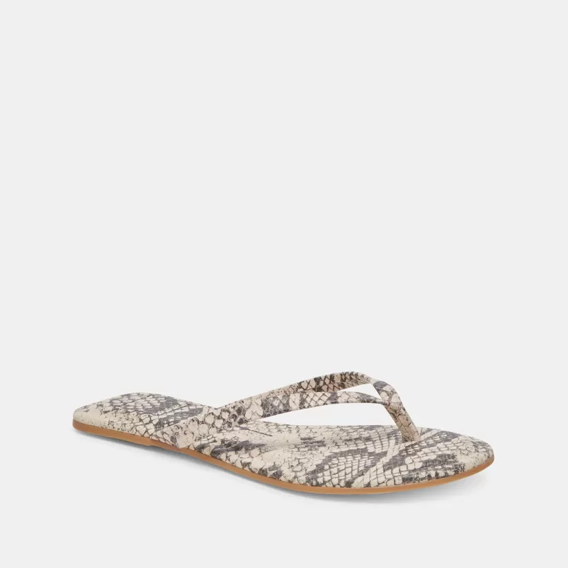 Sandals | Dolce Vita LAYNEY SANDALS BLACK WHITE EMBOSSED SNAKE BLACKWHITEEMBOSSEDSNAKE