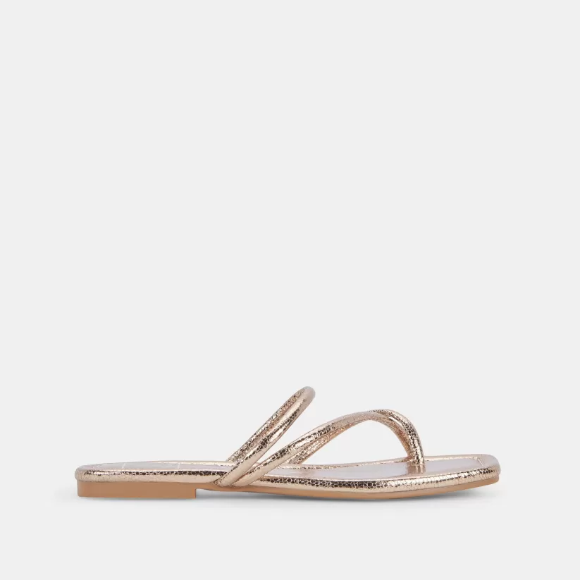 Make It Metallic | Sandals | Dolce Vita LEANNA SANDALS DARK GOLD CRACKLED STELLA DARKGOLDCRACKLEDSTELLA