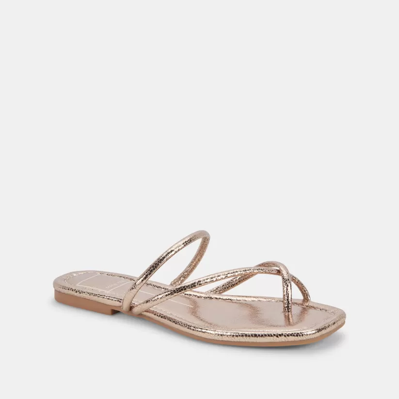Make It Metallic | Sandals | Dolce Vita LEANNA SANDALS DARK GOLD CRACKLED STELLA DARKGOLDCRACKLEDSTELLA