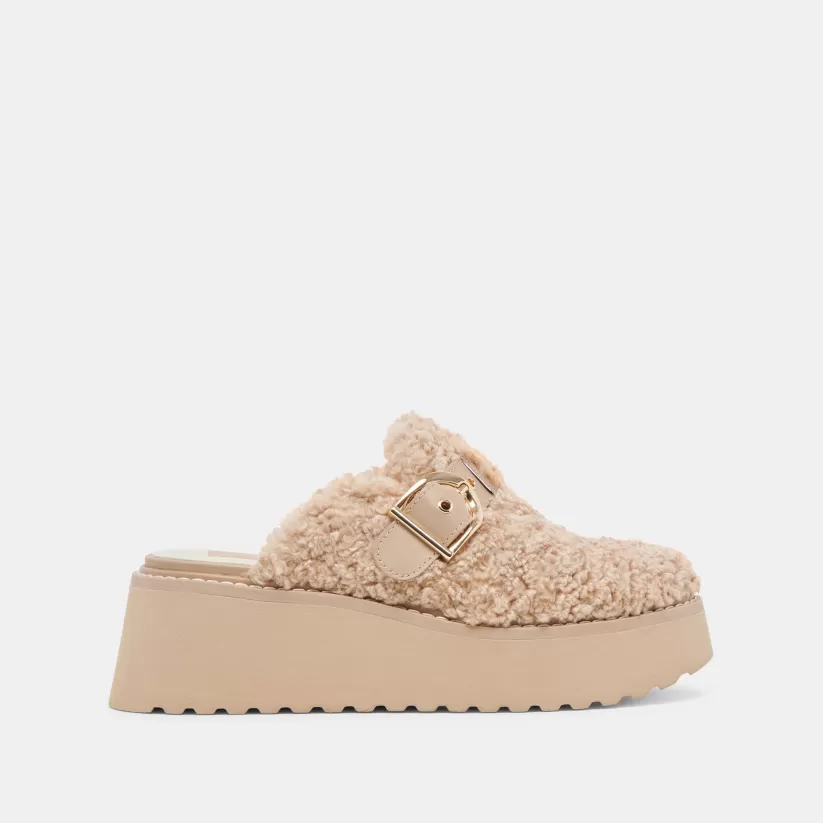 Mules & Clogs | Flats & Loafers | Dolce Vita LELANI PLUSH FLATS NATURAL PLUSH NATURALPLUSH