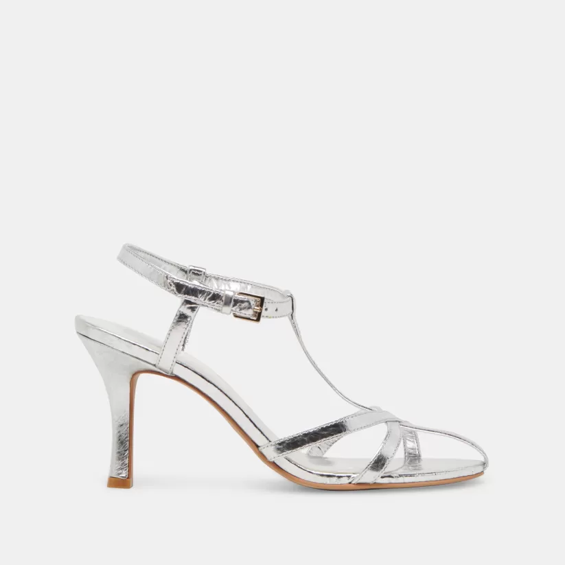 Make It Metallic | Heels | Dolce Vita LIANE HEELS SILVER DISTRESSED LEATHER SILVERDISTRESSEDLEATHER