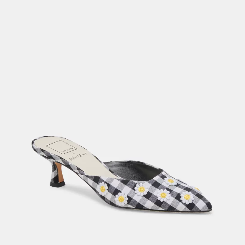 Heels | Dolce Vita LILOU HEELS BLACK WHITE GINGHAM BLACKWHITEGINGHAM