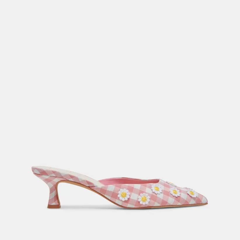 Heels | Dolce Vita LILOU HEELS WHITE PINK GINGHAM WHITEPINKGINGHAM