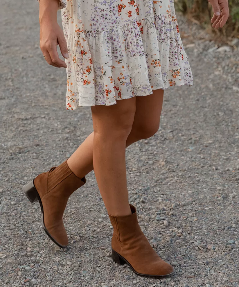 Wide Widths | Dolce Vita LINNY H2O WIDE BOOTS BROWN SUEDE BROWNSUEDE
