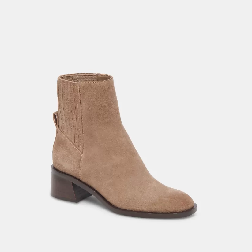 Wide Widths | Dolce Vita LINNY H2O WIDE BOOTS TRUFFLE SUEDE TRUFFLESUEDE