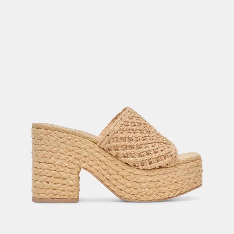 Sandals | Heels | Dolce Vita LISHA HEELS LT NATURAL RAFFIA LTNATURALRAFFIA
