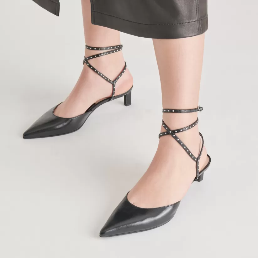 Heels | Dolce Vita LOKLYN STUD HEELS MIDNIGHT CRINKLE PATENT MIDNIGHTCRINKLEPATENT
