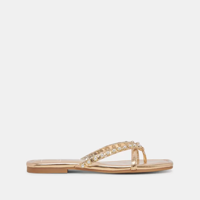 Sandals | Dolce Vita LUCCA PEARL SANDALS GOLD PEARLS GOLDPEARLS
