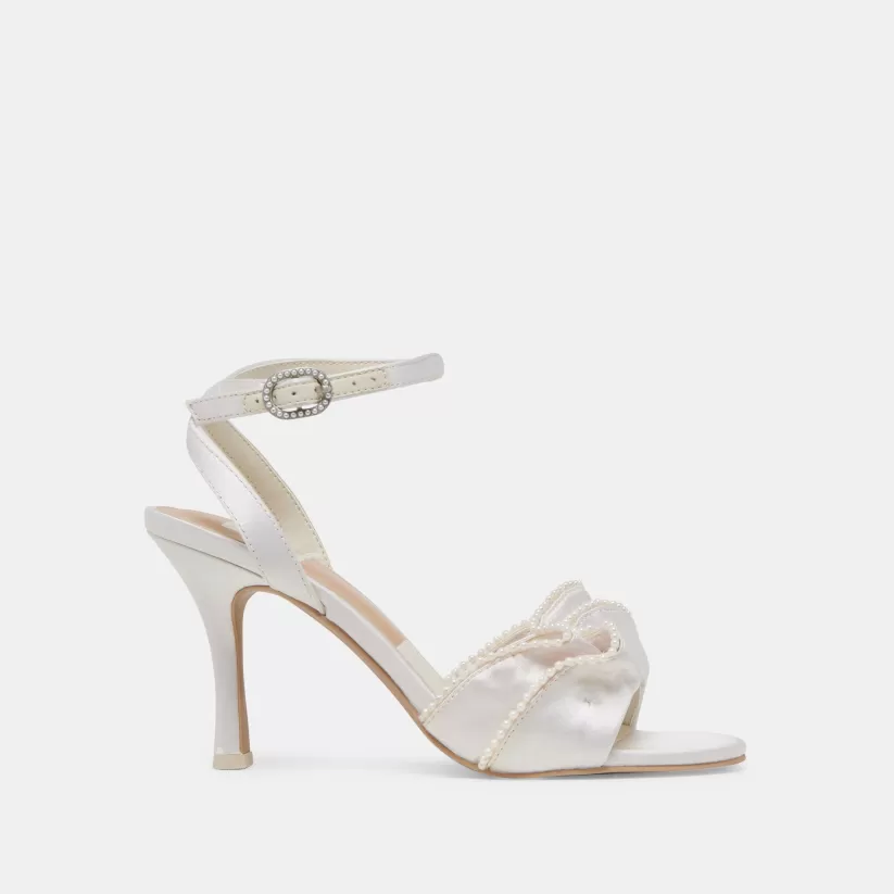 Heels | Dolce Vita LUNETE PEARL HEELS VANILLA SATIN VANILLASATIN