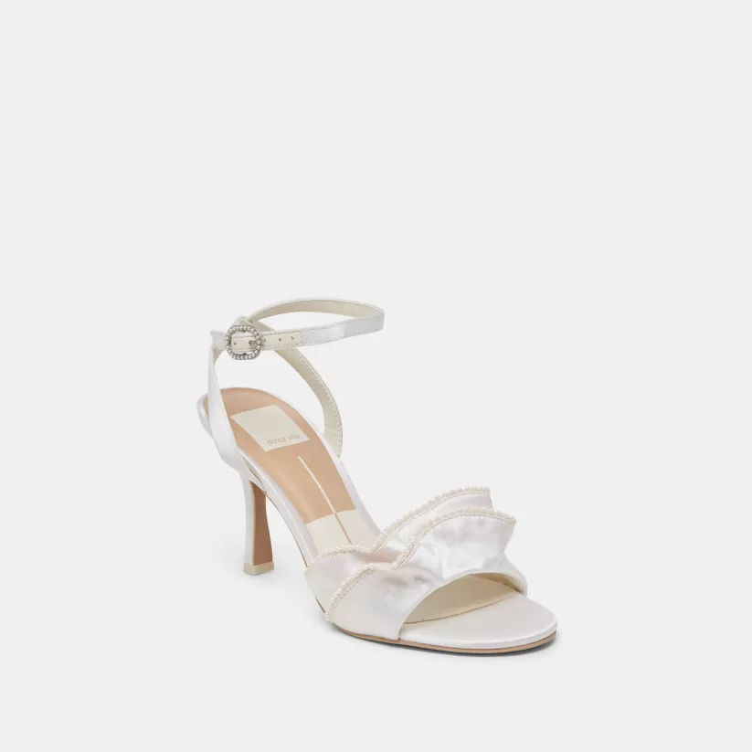 Heels | Dolce Vita LUNETE PEARL HEELS VANILLA SATIN VANILLASATIN