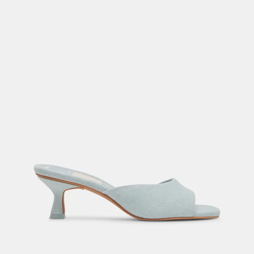 Sandals | Heels | Dolce Vita MACOY HEELS LIGHT BLUE DENIM LIGHTBLUEDENIM