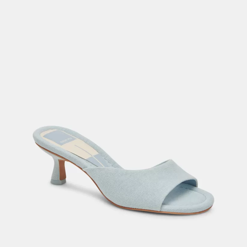Sandals | Heels | Dolce Vita MACOY HEELS LIGHT BLUE DENIM LIGHTBLUEDENIM