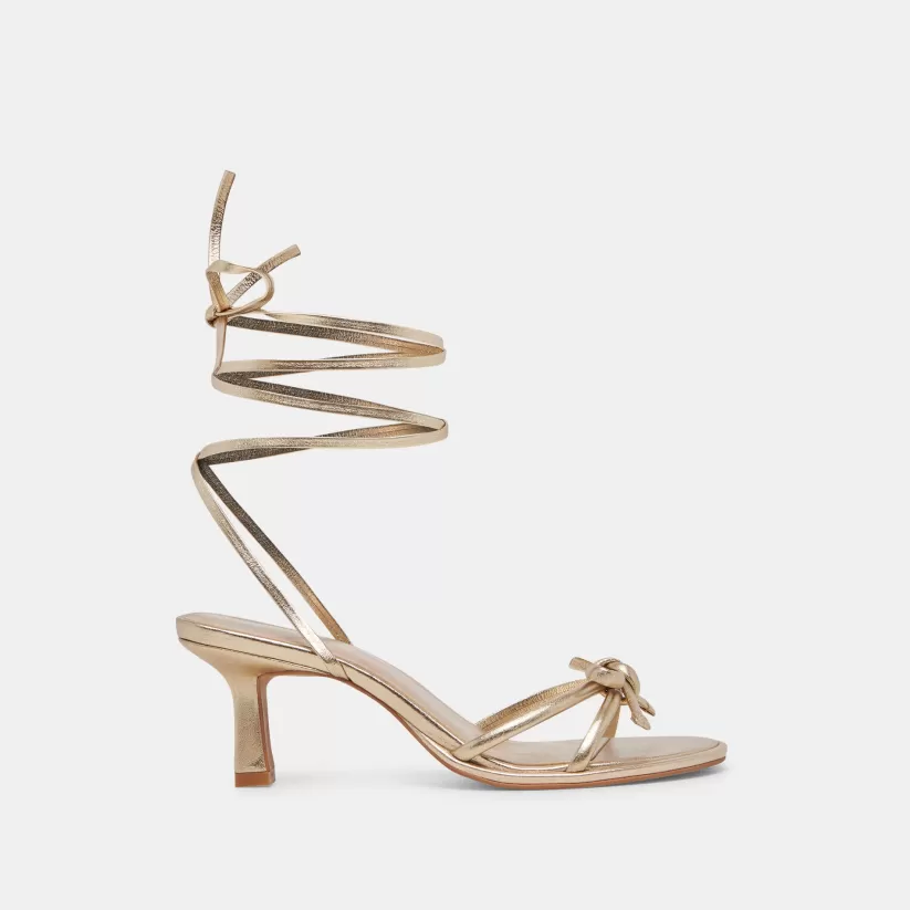 Make It Metallic | Heels | Dolce Vita MAISON HEELS GOLD METALLIC LEATHER GOLDMETALLICLEATHER